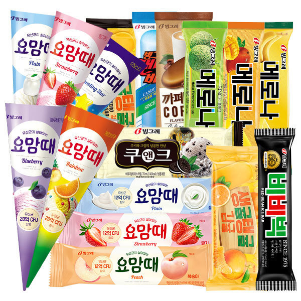 빙그레 바 아이스크림 20개 + 20개 골라담기