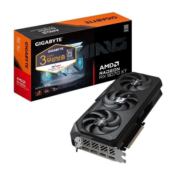 기가바이트 그래픽카드 라데온 RX 9070 XT GAMING OC D6 16GB