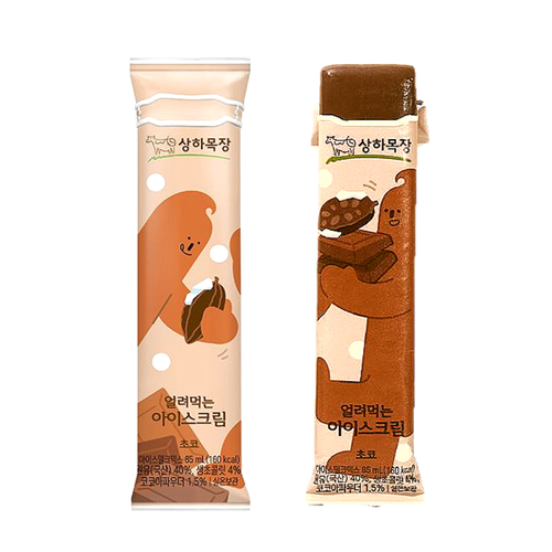 상하목장 얼려먹는 아이스크림 초코, 85ml, 24개