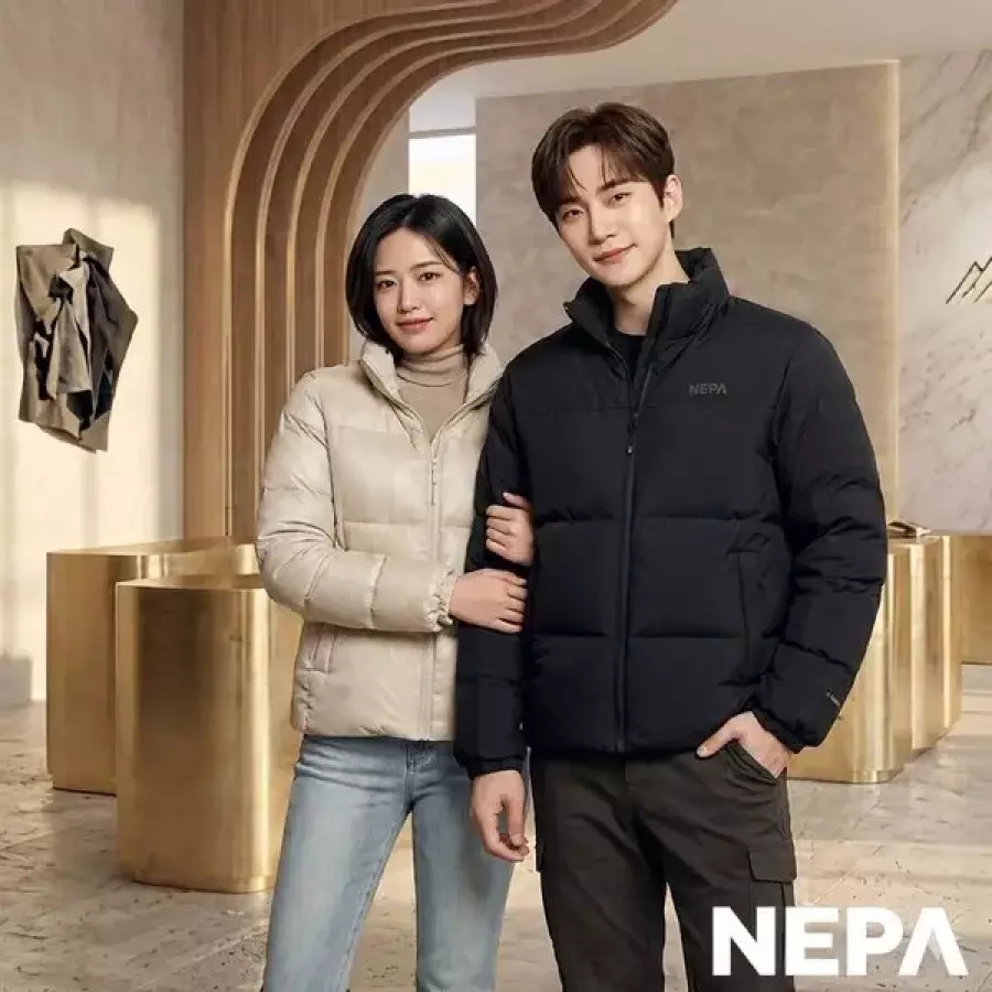 NEPA 사이폰 푸퍼 덕다운 숏패딩