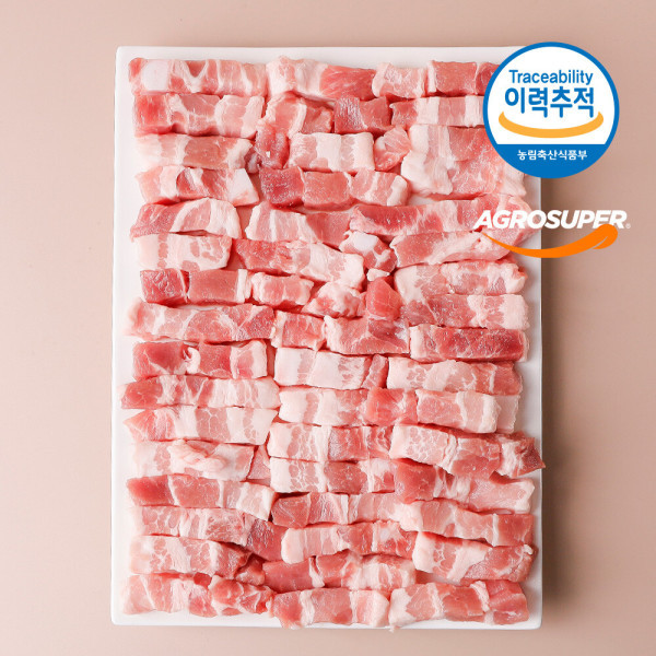 아그로수퍼 고원돈 벽돌삼겹살 1kg