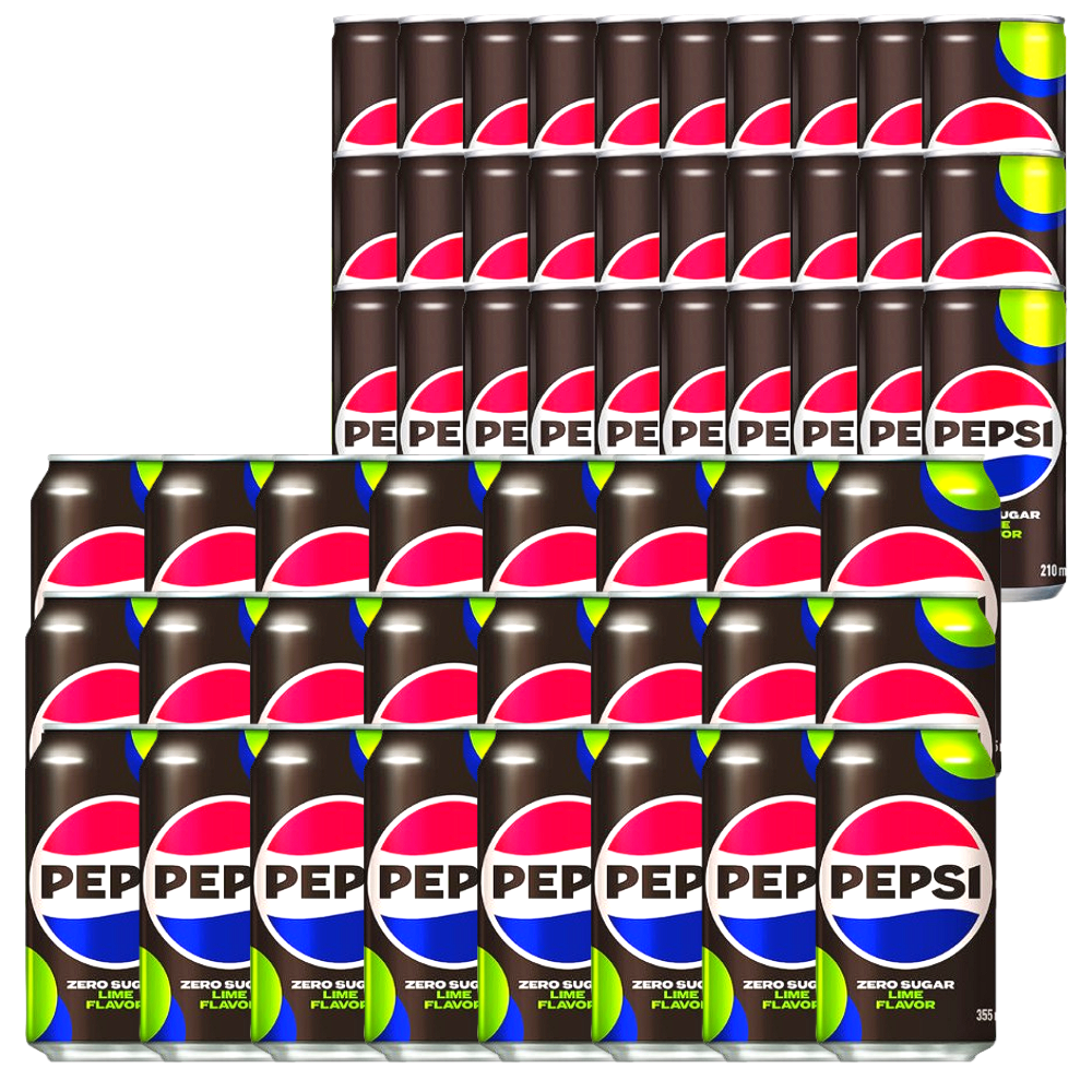 펩시제로 라임 355ml x24캔 + 210ml x30캔 (네이버멤버십)