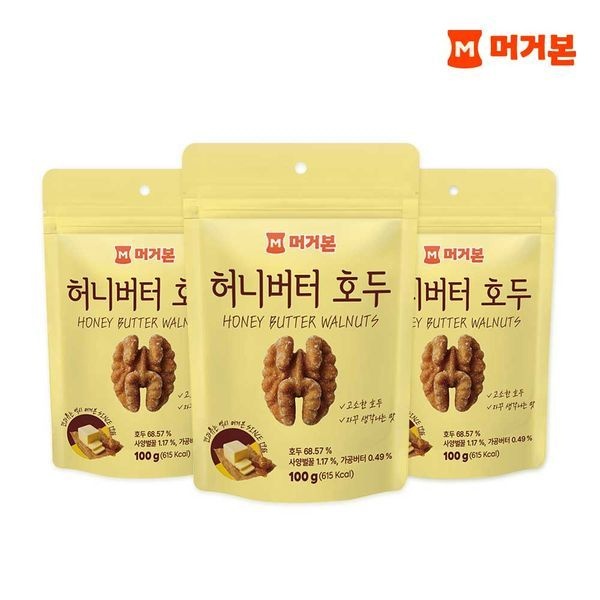 허니버터호두 100g 3봉