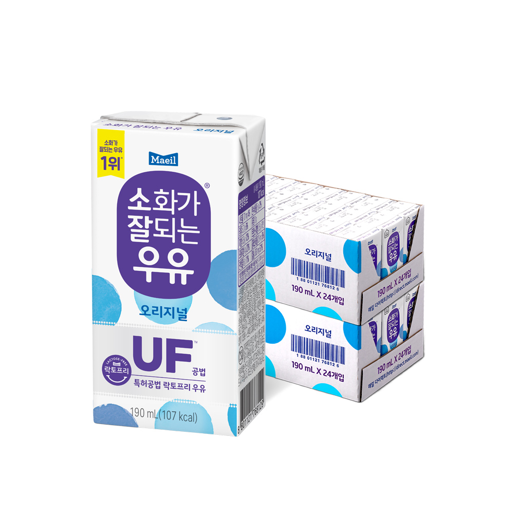 소화가 잘되는 우유 오리지널/저지방 190ml 48팩