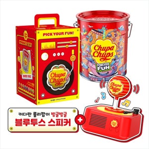 츄파춥스 팝아트틴 150개+증정스피커
