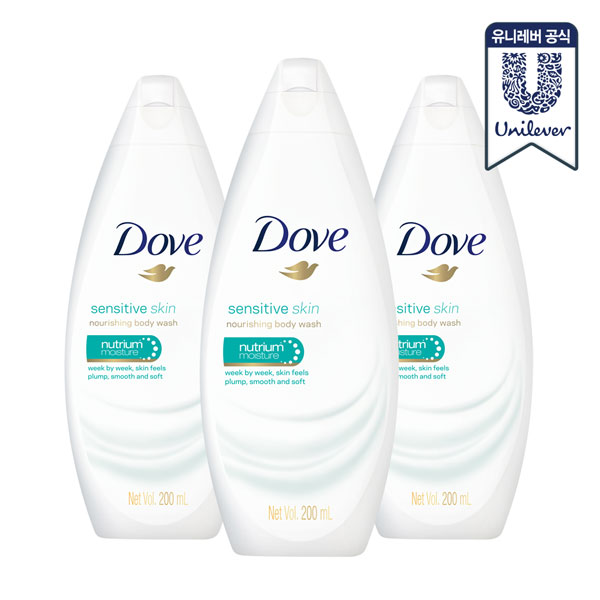 도브 센서티브 바디워시 200ml 4개