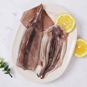 자연산 손질오징어 통오징어 2미(220g) x 5팩 (총 10마리)
