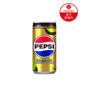 펩시 제로슈거 라임향 제로카페인 탄산음료, 210ml, 30개