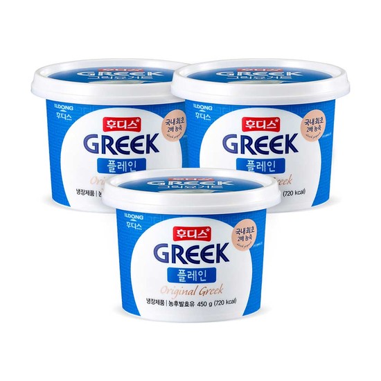 후디스 그릭요거트 450g 3개