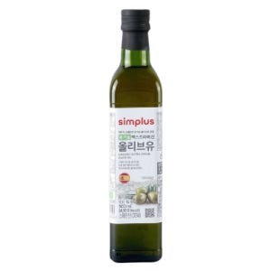심플러스 유기농 엑스트라버진 올리브유 500ml 1+1