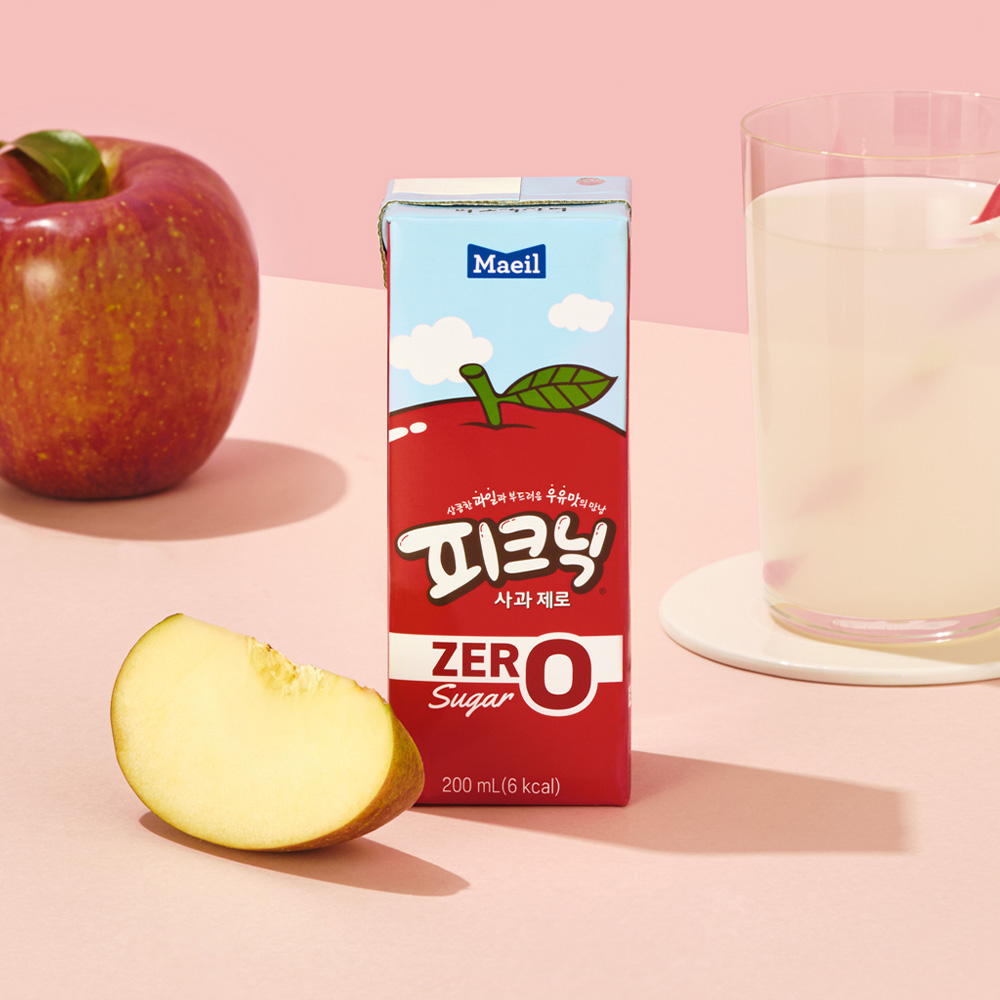 피크닉 제로 사과 200ml 24개