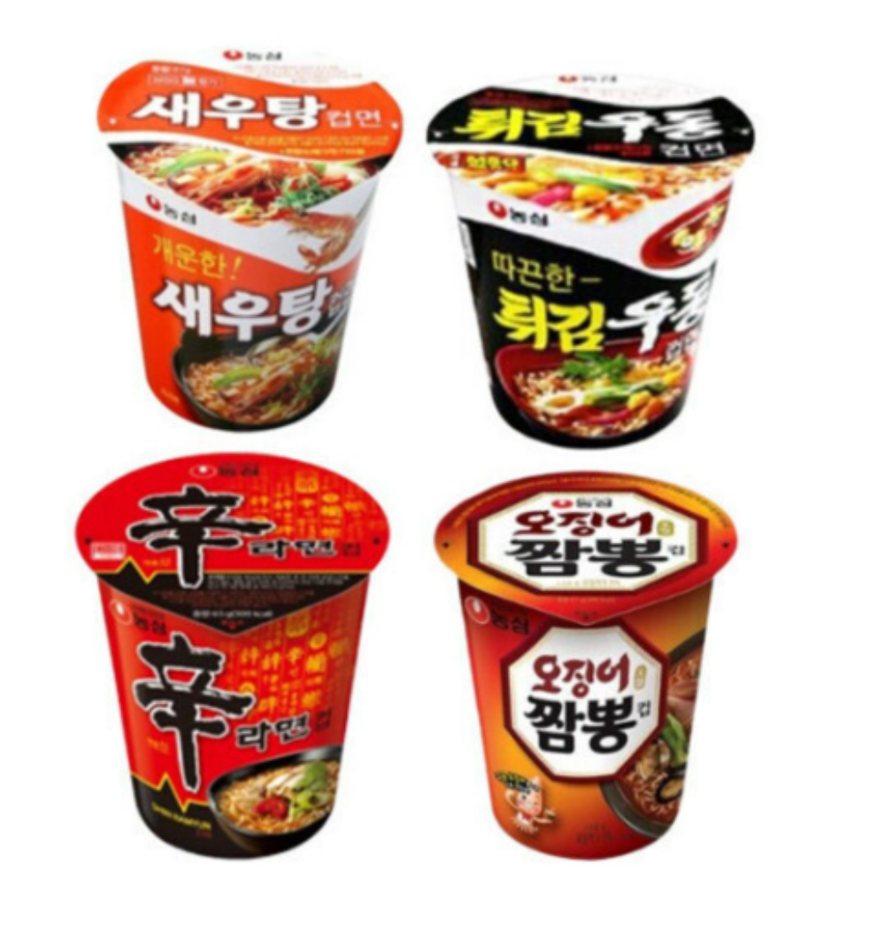 신라면+튀김우동+새우탕+오짬뽕 6입4개(총24개)
