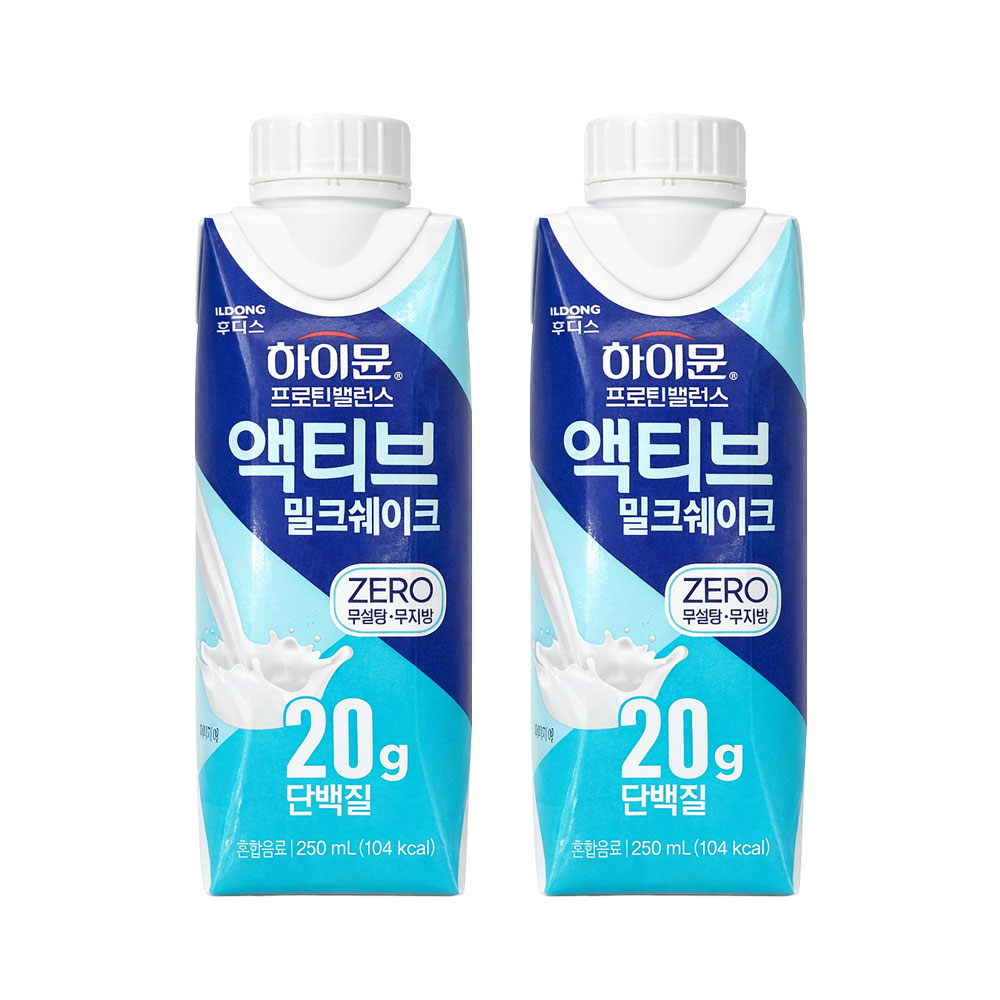 하이뮨 프로틴 밸런스 액티브 제로, 밀크쉐이크, 250ml, 18개