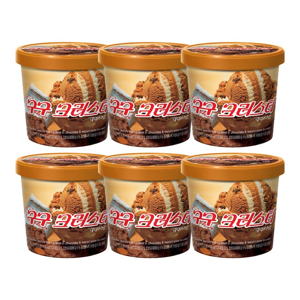 떠먹는 아이스크림 구구 크러스트 660ml x 6개 (카카오페이)