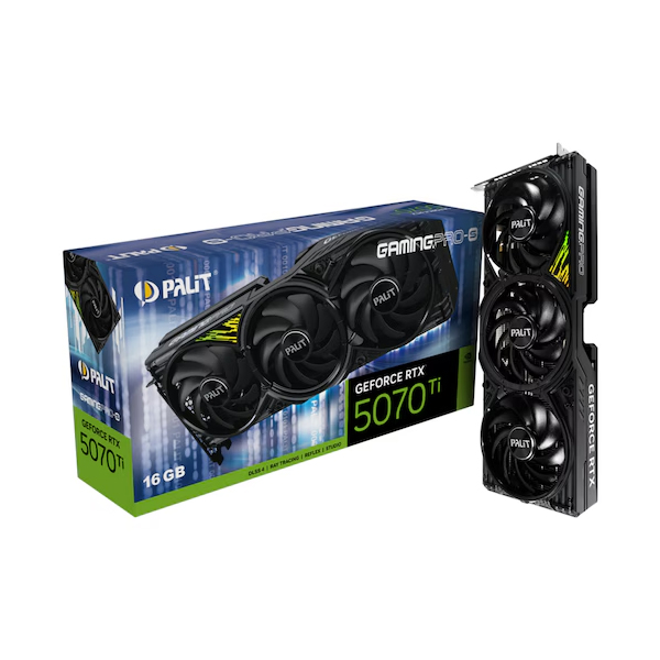 PALIT 지포스 RTX 5070 Ti GAMINGPRO-S D7 16GB 이엠텍