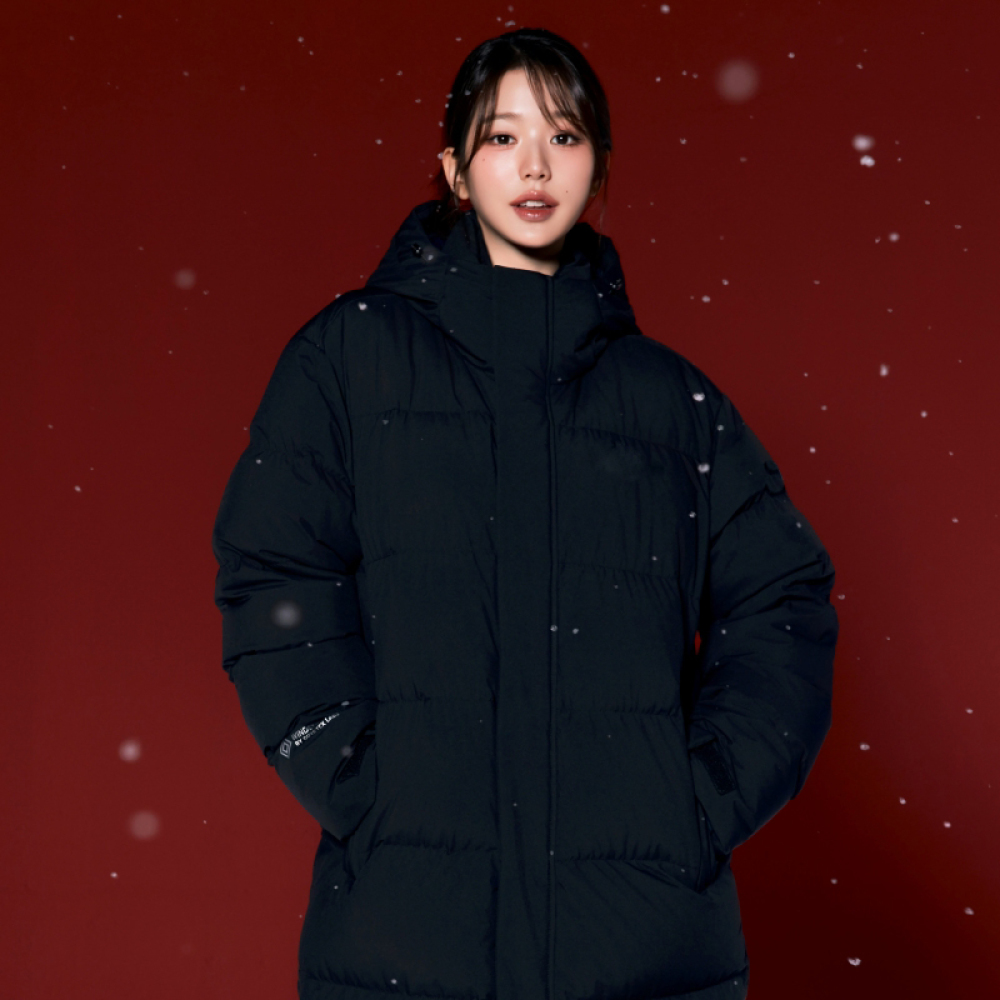 아이더 STELOL S (스테롤 S) 남녀공용 윈드스타퍼 롱 구스 다운자켓