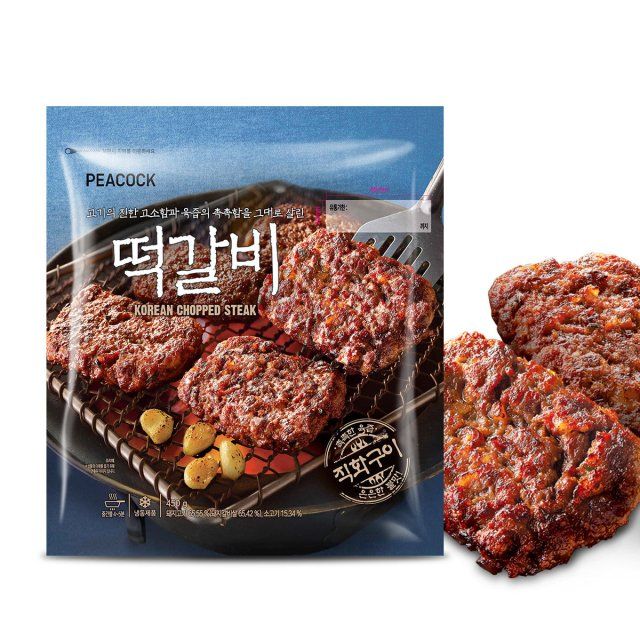 피코크 떡갈비 450g4입