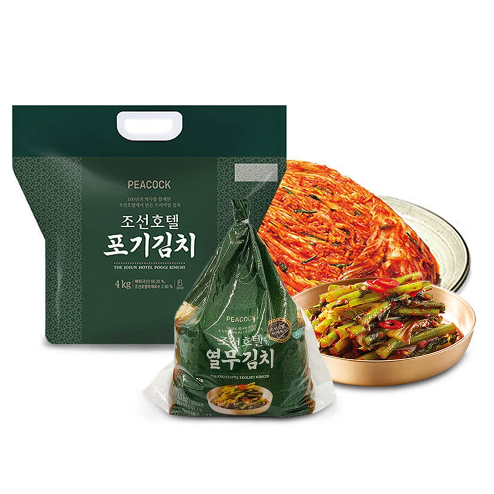 신세계푸드 조선호텔 포기김치 4kg+열무김치 1.5kg 세트