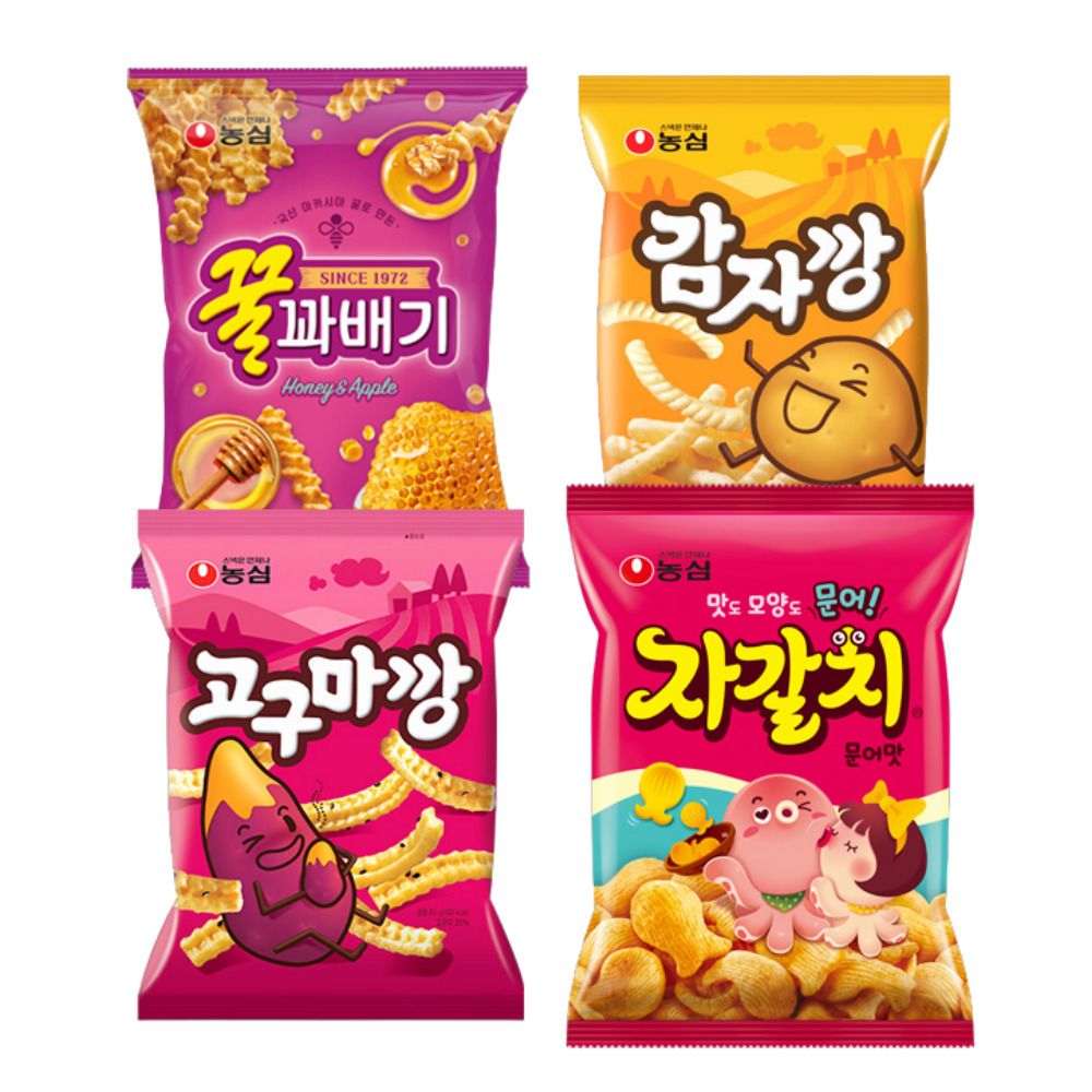 꿀꽈배기+자갈치+감자깡+고구마깡 각 8개 (19,540원/무료...