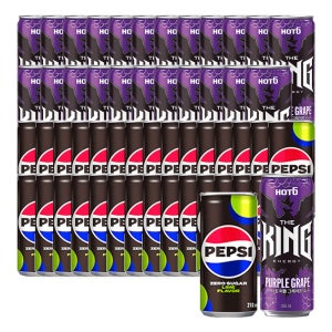펩시제로라임 210mlx30캔+핫식스 더킹 퍼플그레이프 355mlx24캔 + 핫식스 오리지널 250ml 6캔 증정