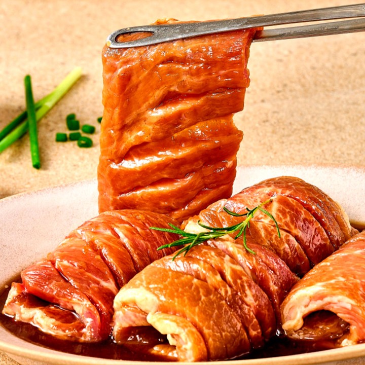 제주 돼지 왕 양념 칼집구이 1.2KG + 1.2KG