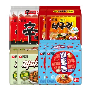 농심 사천짜파게티 8봉+너구리 10봉+신라면 10봉