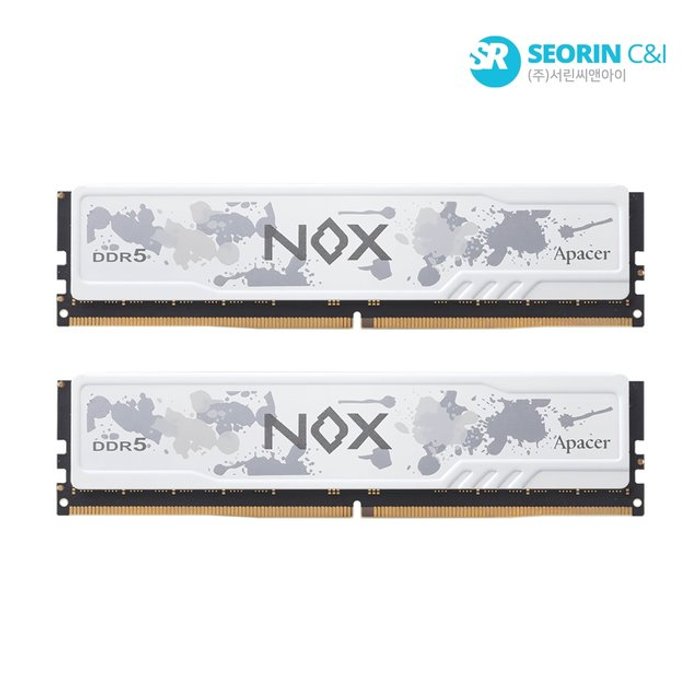서린공식 Apacer DDR5-6000 CL38 NOX WHITE 패키지 (64GB(32Gx2))