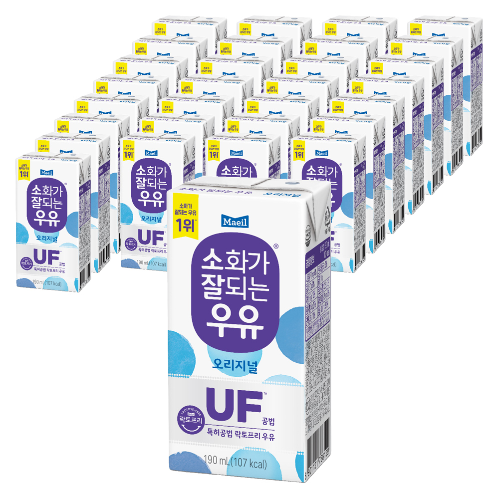 소화가잘되는우유 오리지널 190ml 48팩