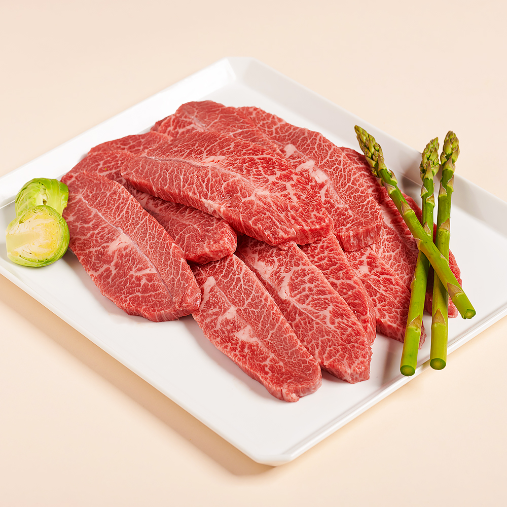 1++부채살 투쁠 한우 200g