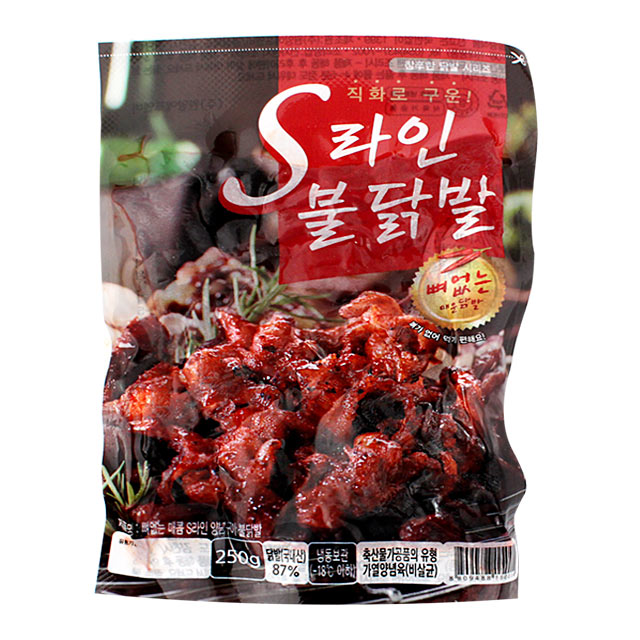앙닭발 S라인 뼈없는 불닭발 230gx5팩 국내산