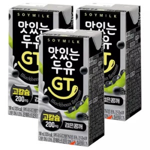맛있는 두유 GT 검은콩깨 저당두유 190mlX48개
