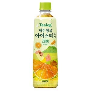 티로그 제주청귤 아이스티 녹차 제로, 500ml, 24개