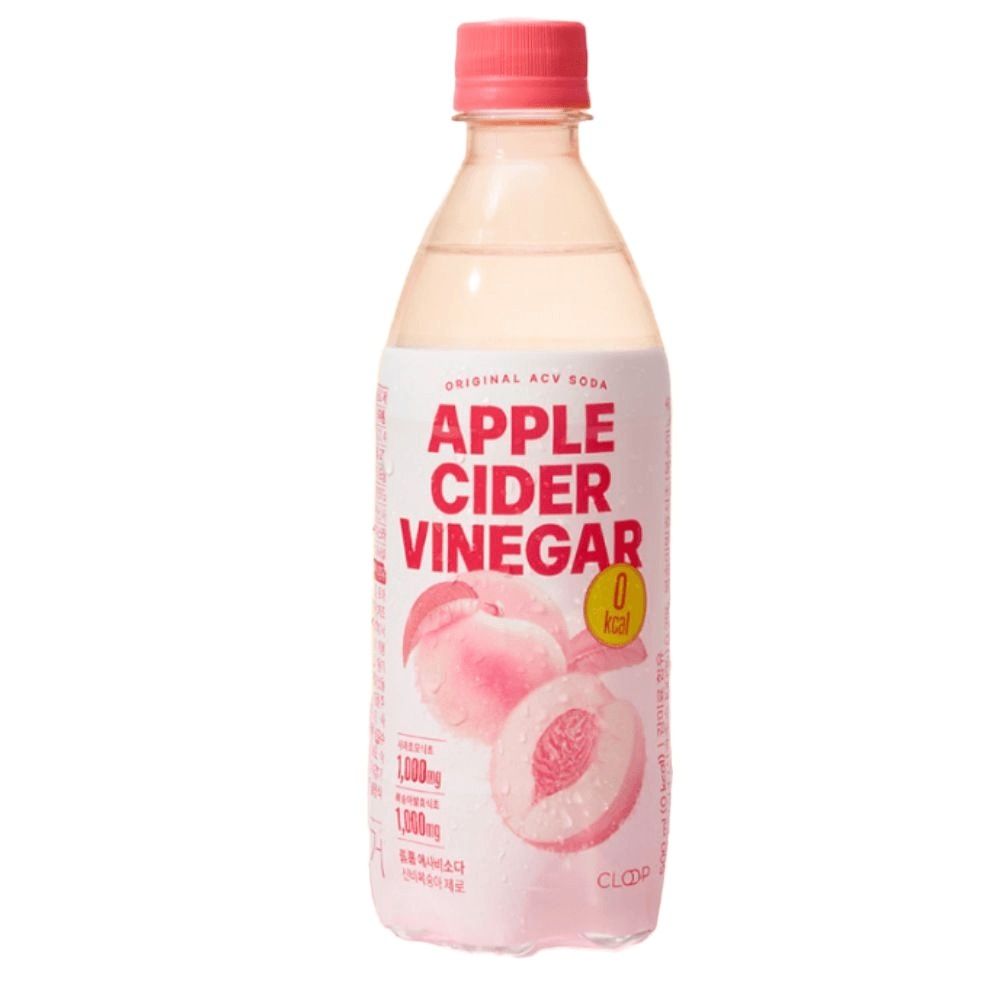 클룹 애사비소다 신비복숭아 제로 탄산음료, 500ml, 24개
