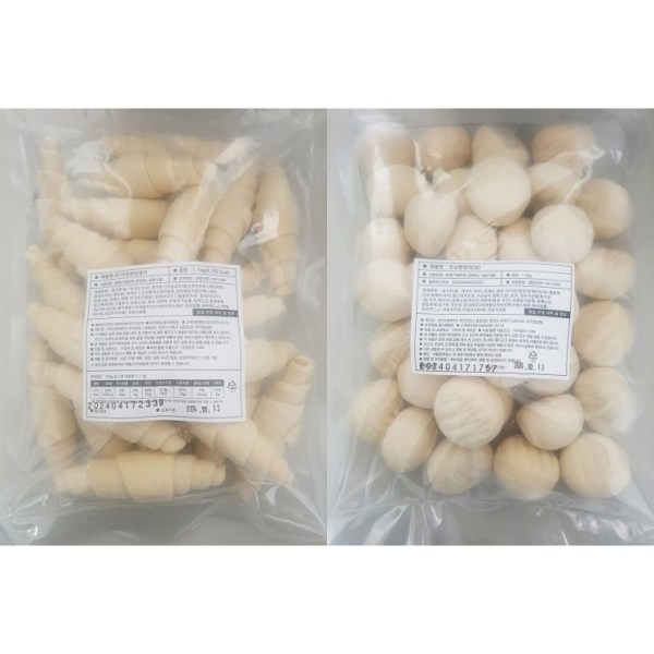 신세계푸드 생지 2종세트 (크로와상 2.25kg + 모닝빵 2.52kg)