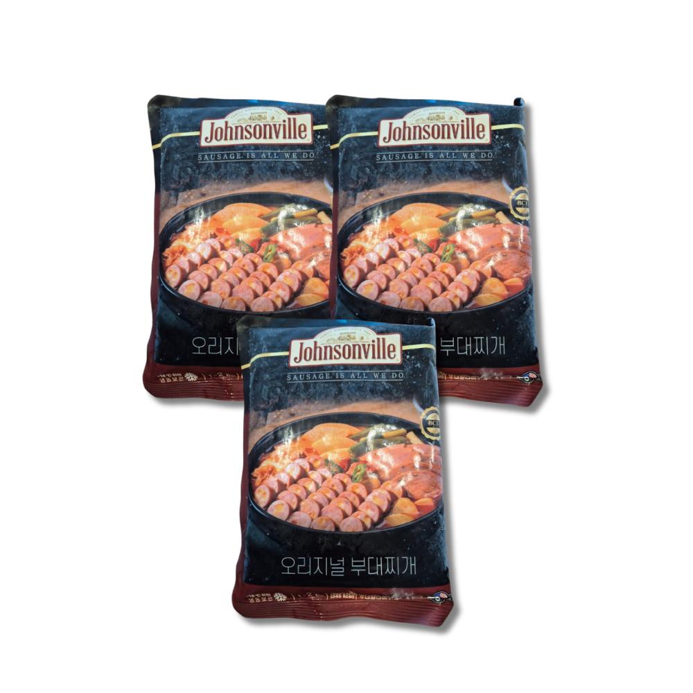Johnsonville 부대찌개 500g 3팩+김치볶음밥1팩+라면사리 1팩