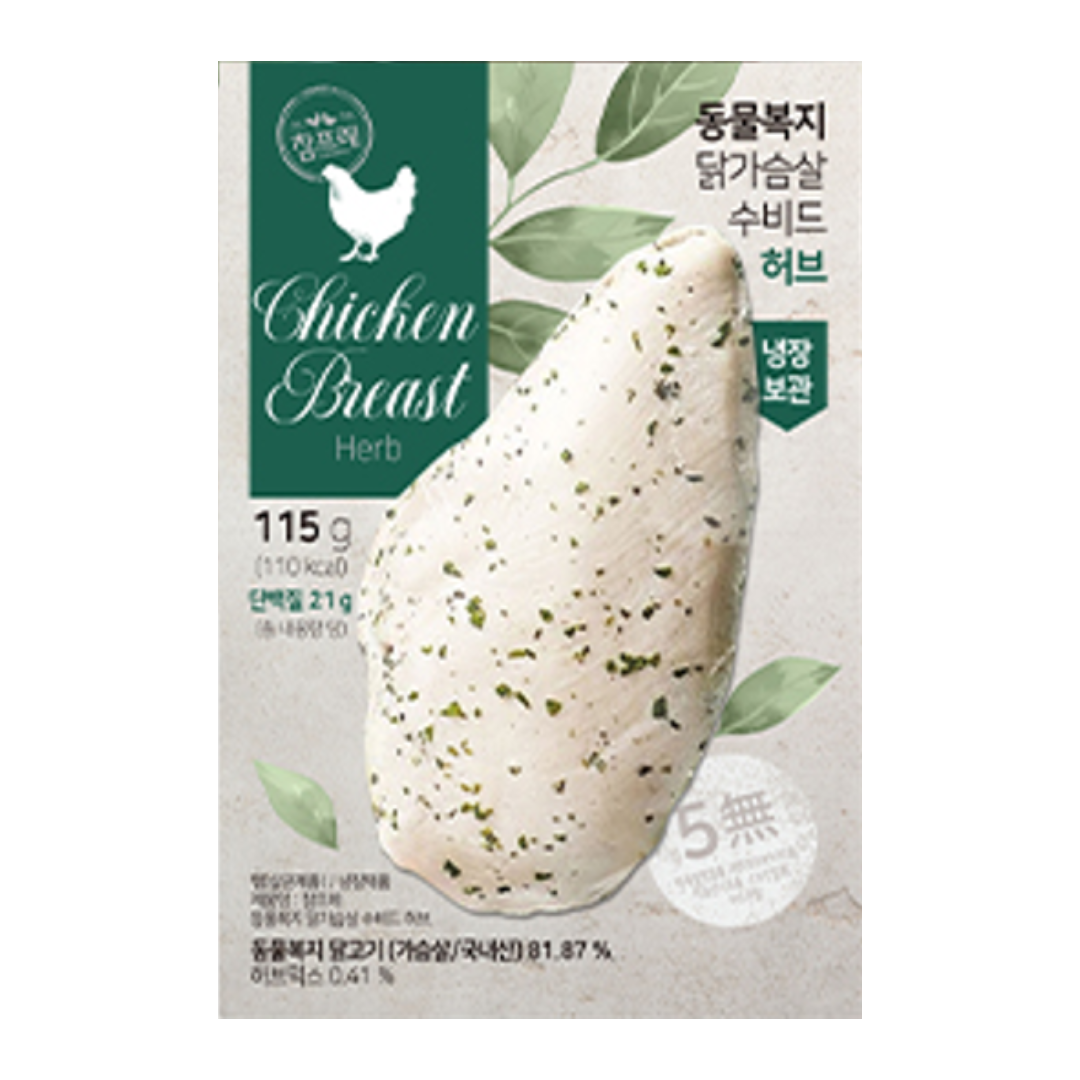 수비드 닭가슴살 115g 3종 20팩 참프레 동물복지