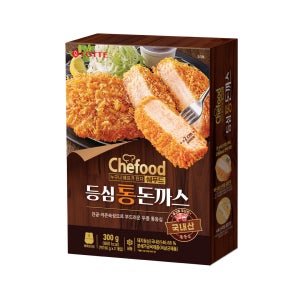 쉐푸드 등심 통 돈까스 (냉동), 300g, 4개