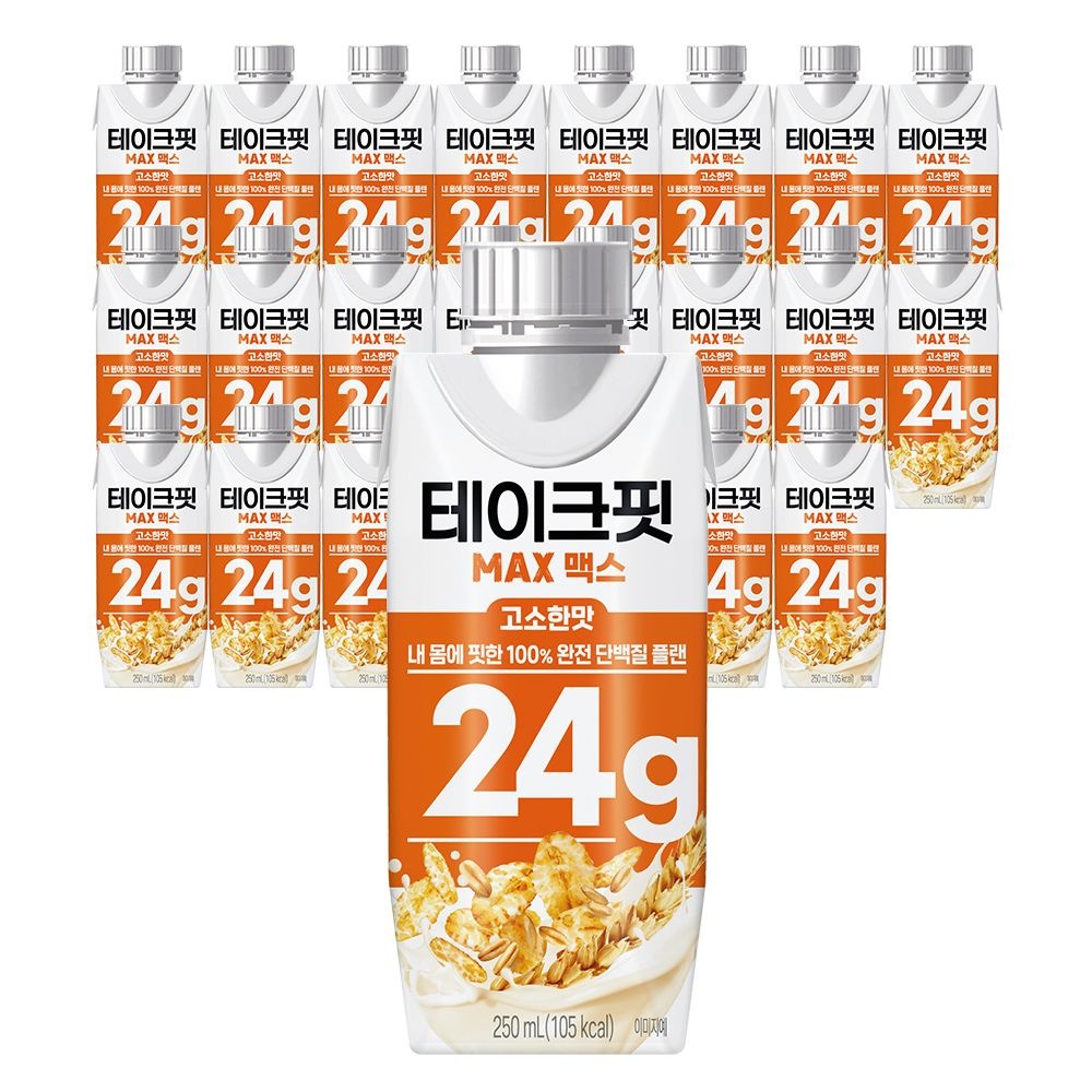 단백질 음료 테이크핏 24G 250ml x 24입 (고소한/초코/바나나/호박고구마맛)