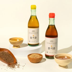 저온압착 참기름 350ml 2병