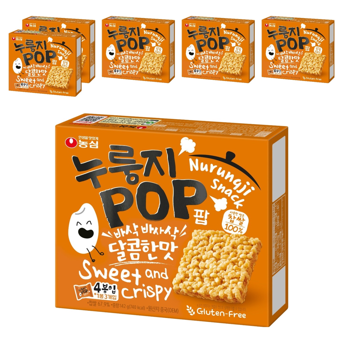 농심 누룽지팝 142g 6개