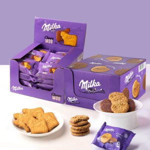밀카 비스킷 2종 2세트 (그레인42gx24개/무 40gx24개)