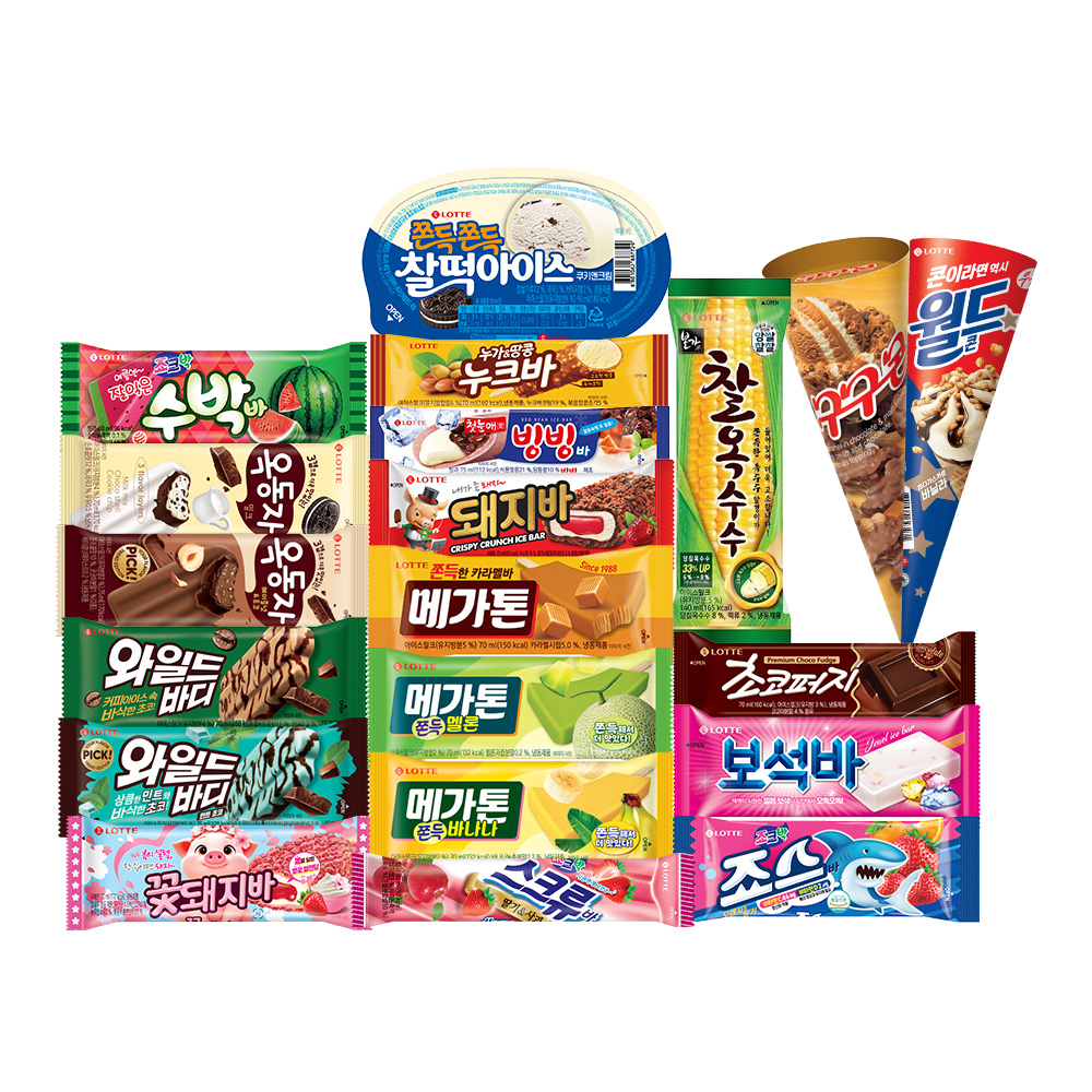 아이스크림바 50개