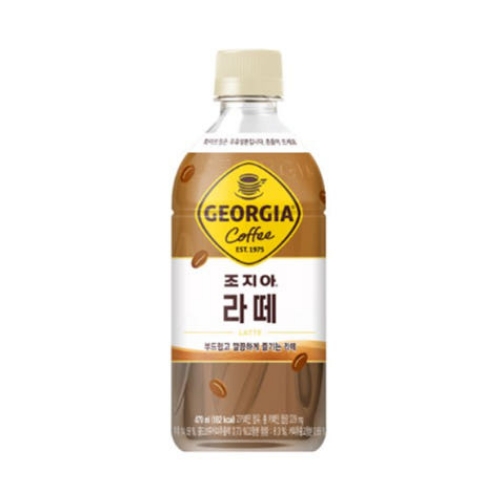 조지아 라떼 커피, 470ml, 24개