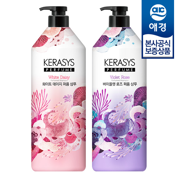 케라시스 퍼퓸 샴푸&린스 1리터 2개+증정