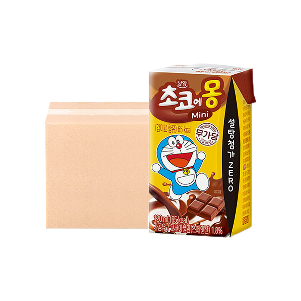 초코에몽 미니 무가당 120ml 24개