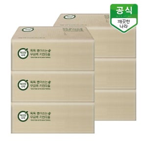 깨끗한나라 뽑아쓰는 키친타올 100매 6박스