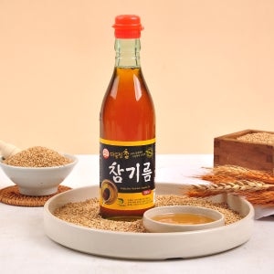 100퍼 통참깨 참기름 350ml x 2병