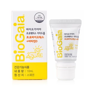 바이오가이아 스웨덴 아기 유산균+비타민d 10ml 이지드롭 4개 개당