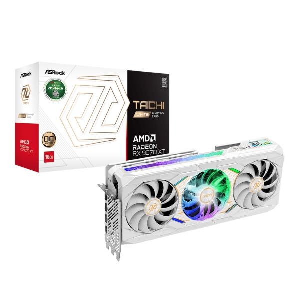 ASRock 라데온 RX 9070 XT Taichi White OC D6 16GB 대원씨티...