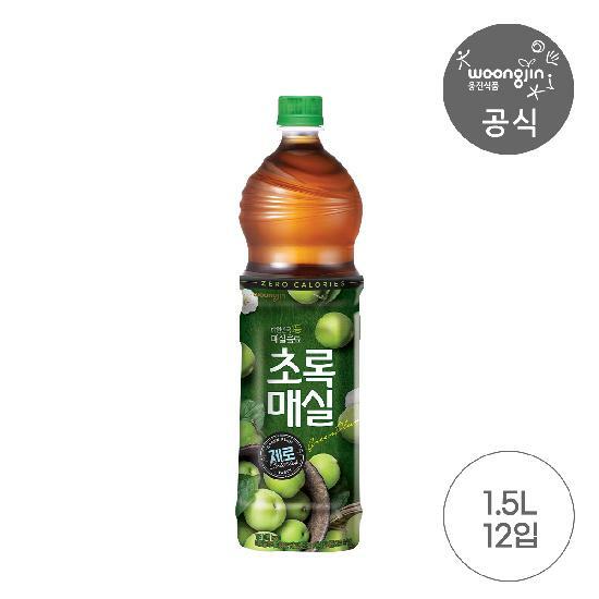 초록매실 제로 1.5L 12개